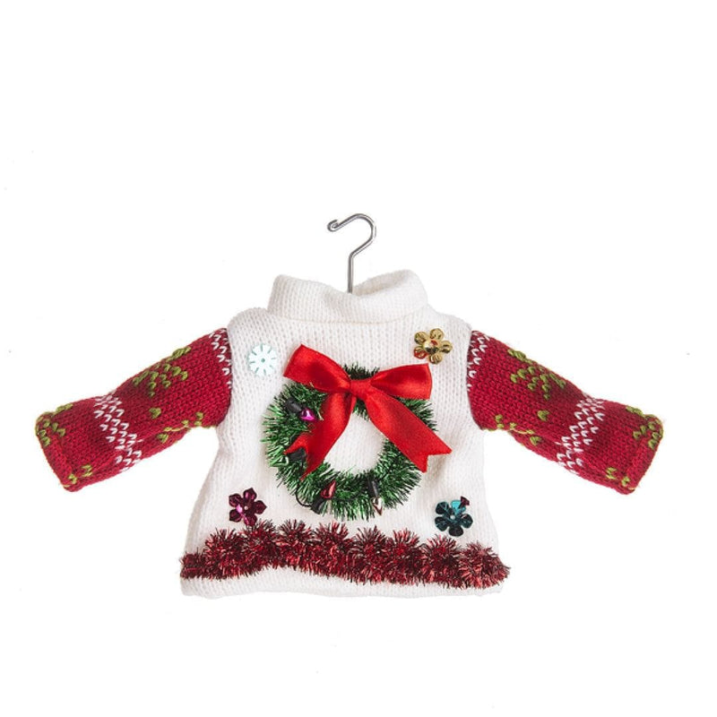 Wreath Ugly Sweater Ornament - Shelburne Country Store
