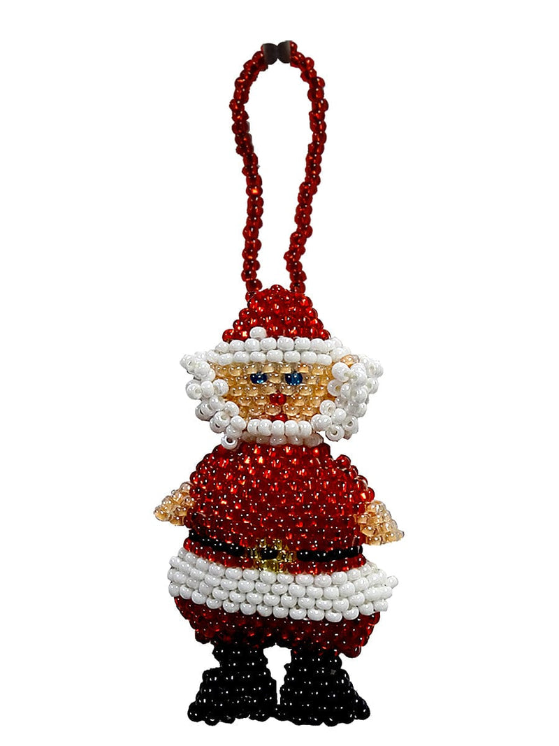 Seed Bead Santa Ornament - Shelburne Country Store
