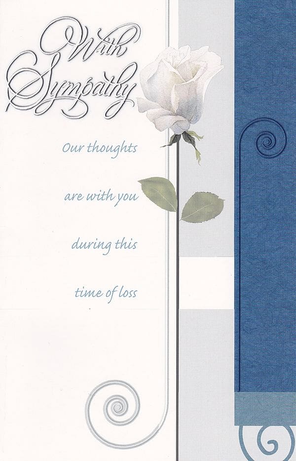 Single White Rose - With Sympathy - Shelburne Country Store