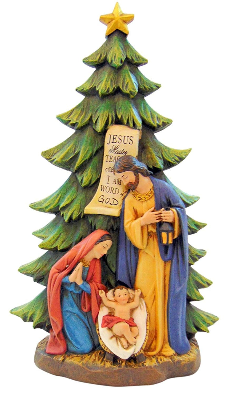 13 inch Nativity Tree Figurine - Shelburne Country Store