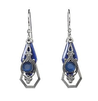 Diamond With Blue Catseye Earring - Shelburne Country Store