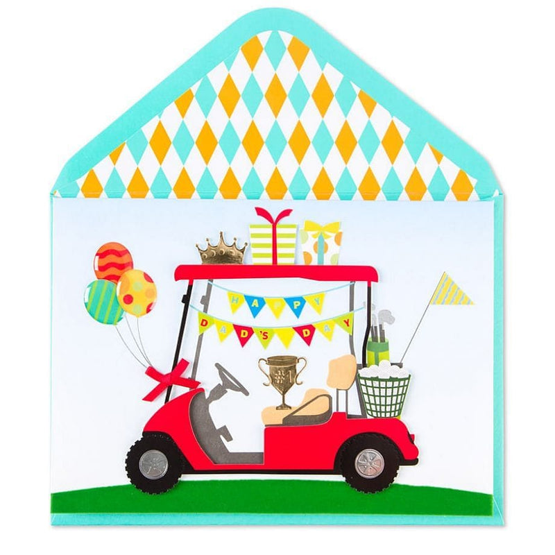 Handmade Golf Cart Card Father's Day Card - Shelburne Country Store