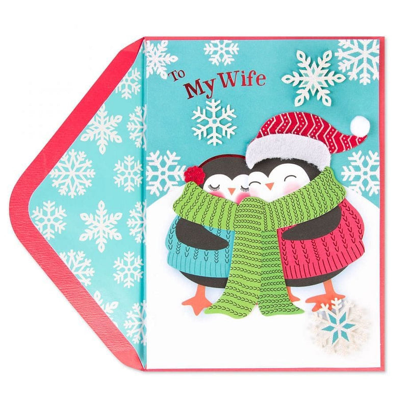 Snuggling Penguins Card - Shelburne Country Store