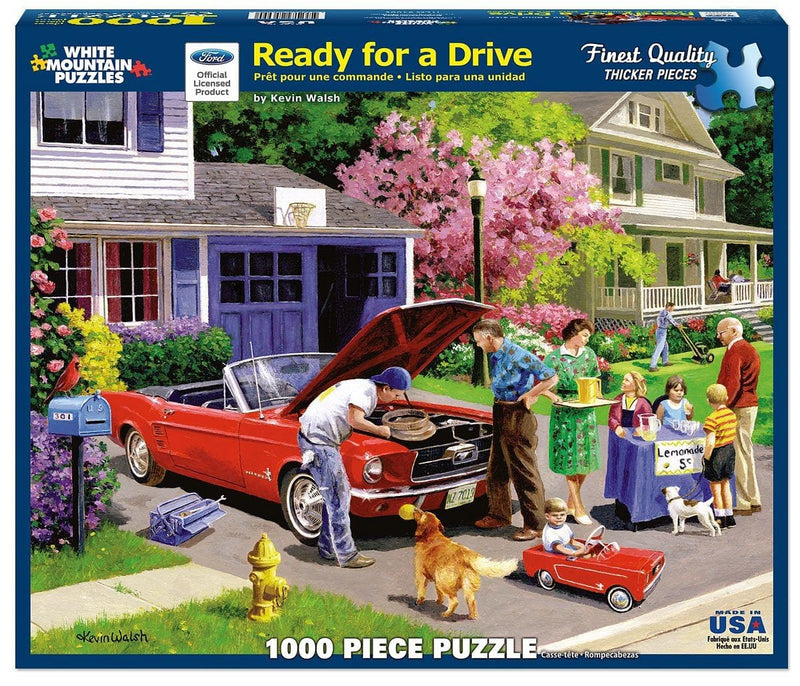 White Mountain Puzzles Ready For A Drive - 1000 Piece Jigsaw Puzzle - Shelburne Country Store