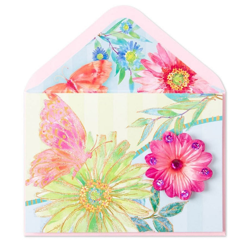 Mothers Day Butterfly Flowers Card - Shelburne Country Store