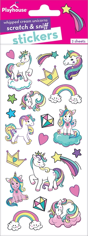 Unicorn  Scratch & Sniff Whipped Cream Stickers - Shelburne Country Store