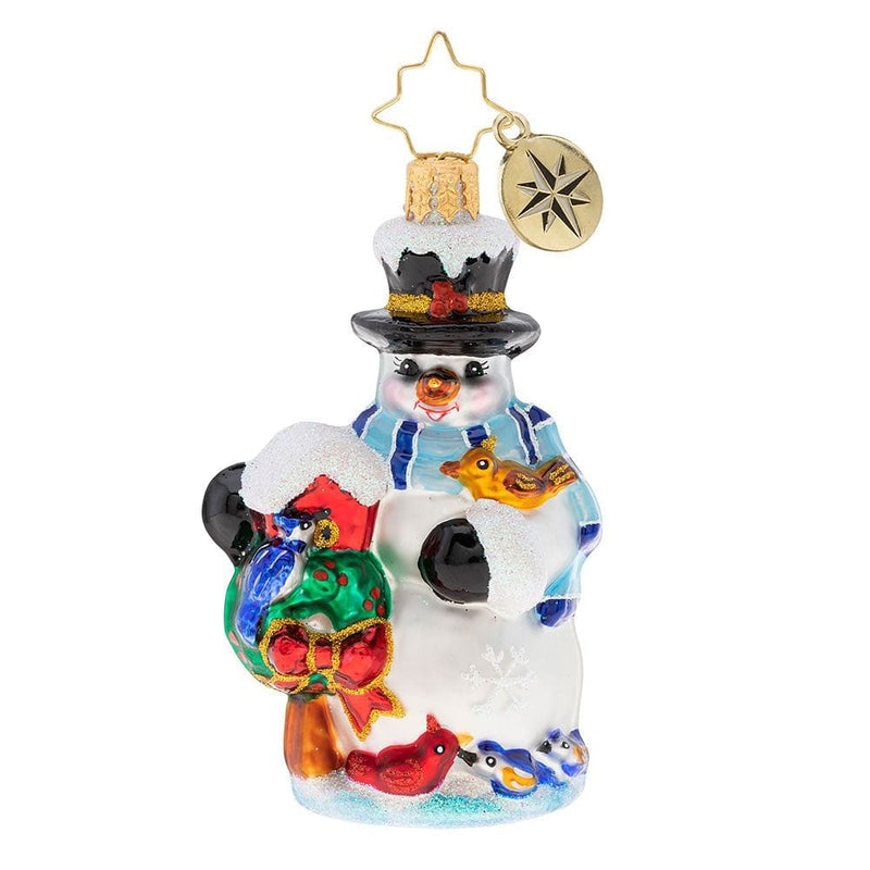 Snowbird Sanctuary Snowman Gem Ornament - Shelburne Country Store