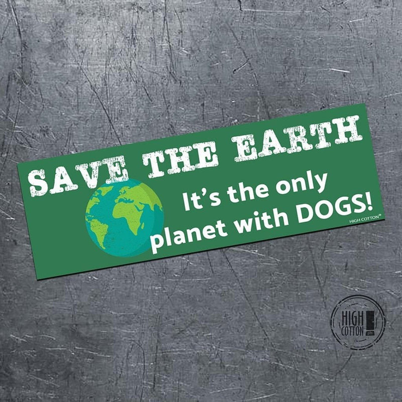 Bumper Magnet - Save The Earth It's the Only Planet With Dogs - Shelburne Country Store