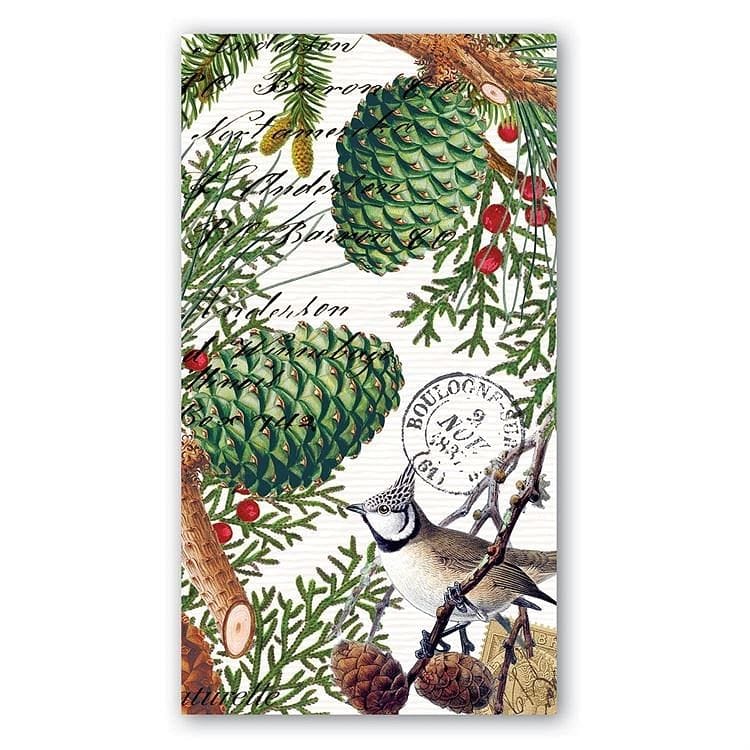 Michel Design Works 15-Count 3-Ply Paper Hostess Napkins, Spruce - Shelburne Country Store