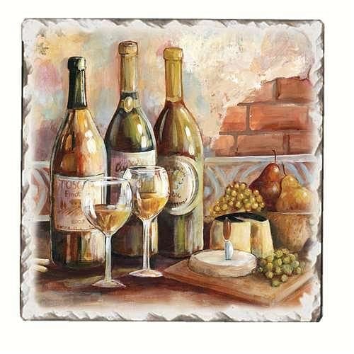Tuscan Pinot Tumbled Tile Trivet - Shelburne Country Store
