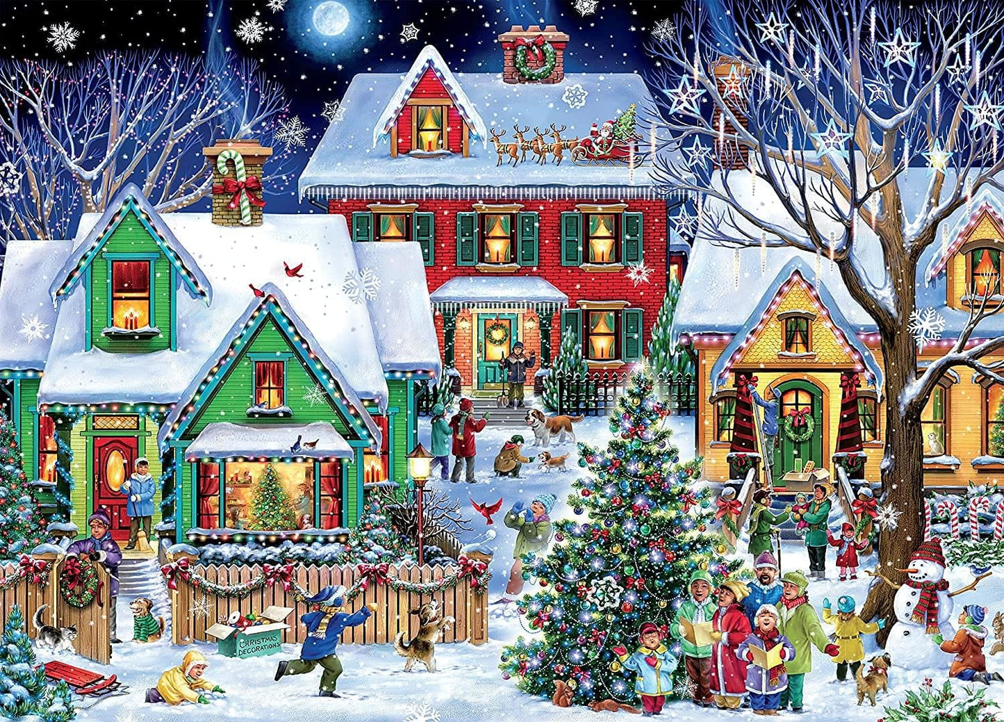 Christmas Classic Christmas House 1000 Piece Puzzle - Shelburne Country Store