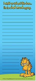 Garfield Magnetic List Pad - Bad Mood - Shelburne Country Store