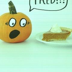 Fred Pumpkin Pie Thanksgiving Card - Shelburne Country Store