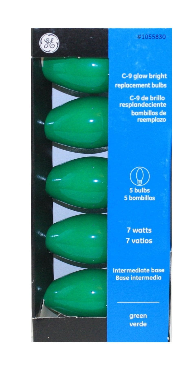 GE Incandescent C9 Replacement Bulb 5 Pack - Shelburne Country Store