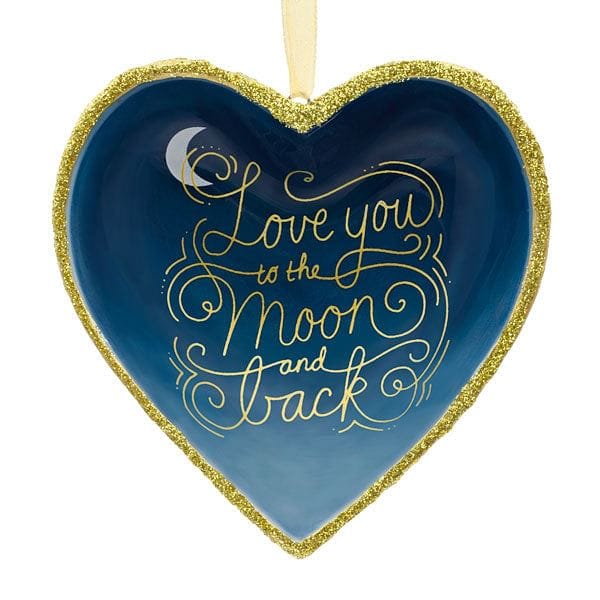 Porcellain Heart 'Love you to the Moon and Back' - Shelburne Country Store