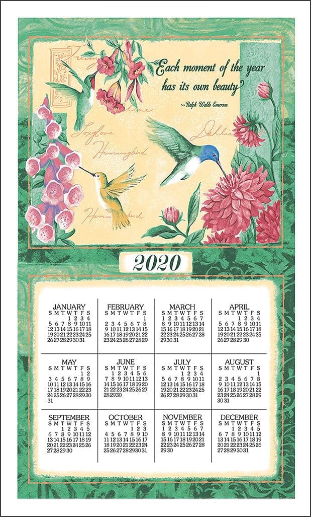 2020 Linen Calendar Towel - - Shelburne Country Store