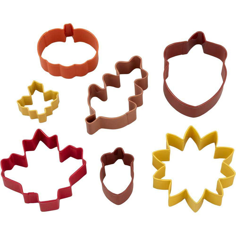 7 Piece Metal Cookie Cutter Set Autumn Theme - Shelburne Country Store