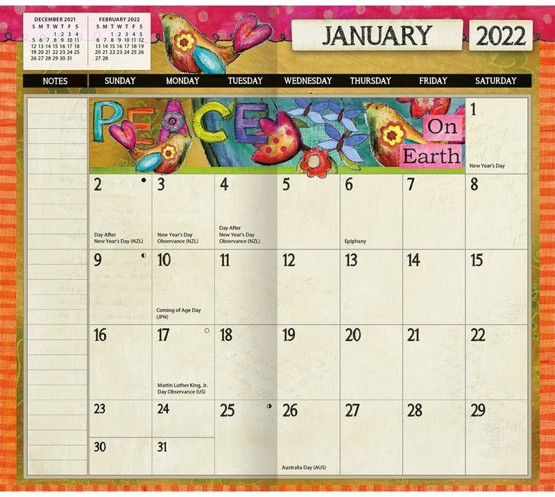 2022  Color My World  2 Year Planner - Shelburne Country Store