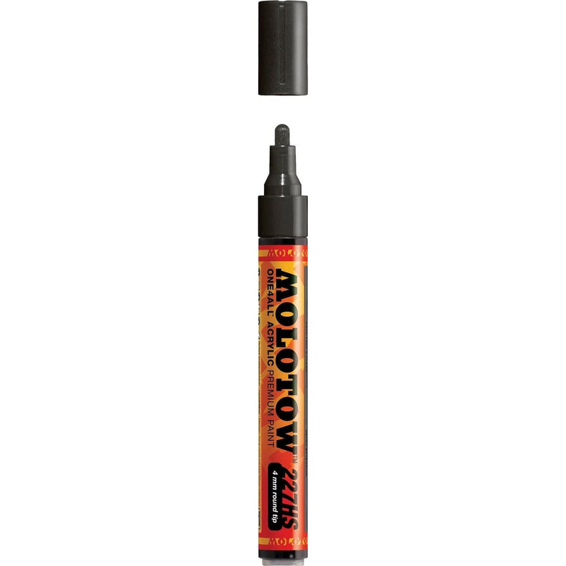 Molotow One4All Acrylic Paint Marker - Signal Black - 4mm Bullet Tip - Shelburne Country Store