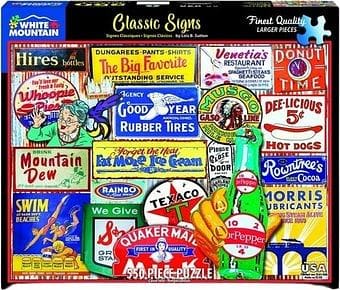Classic Signs - 550 Piece Jigsaw Puzzle - Shelburne Country Store