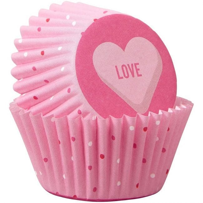Valentine's Day Love-Heart Mini Baking Cups - 100 Count - Shelburne Country Store
