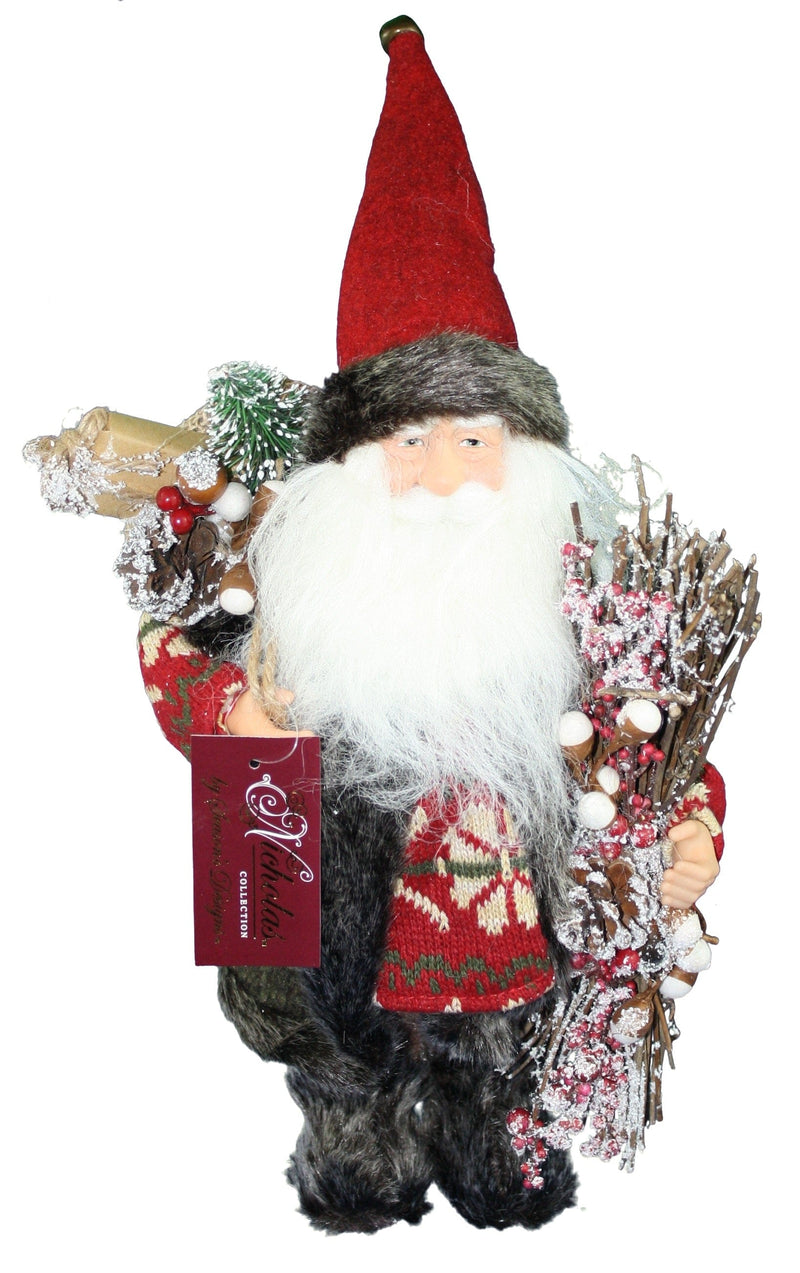 12 inch Country Standing Santa - Shelburne Country Store