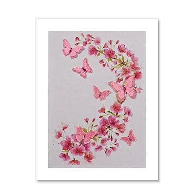 Butterflies with Floral Design Blank Card - Shelburne Country Store