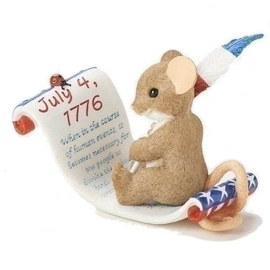 Charming Tails Figurine - Sign on for Freedom - Shelburne Country Store