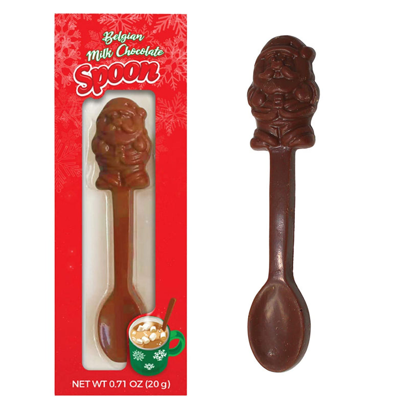 Belgian Milk Chocolate Spoon - Santa - Shelburne Country Store