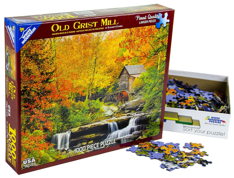 Old Grist Mill - 1000 Piece Jigsaw Puzzle - Shelburne Country Store