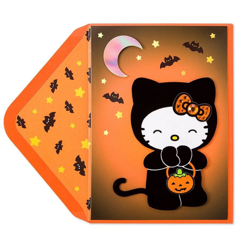 Hello Kitty in Cat Suit Halloween Card - Shelburne Country Store