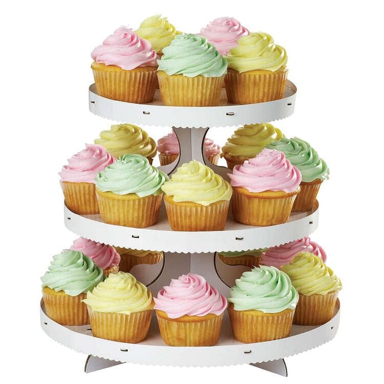 3-Tier Cupcake Stand - White - Shelburne Country Store
