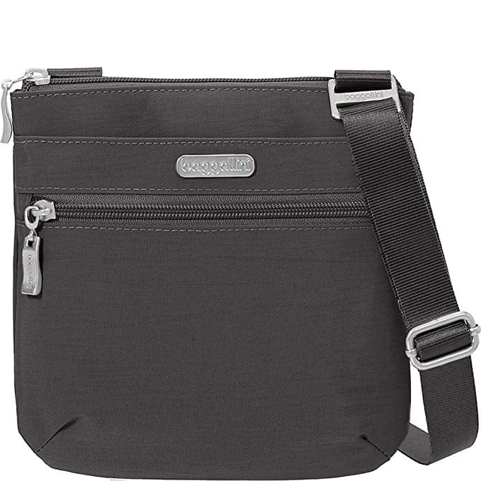 Small Zip Crossbody RFID Charcoal - Shelburne Country Store
