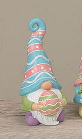 Easter Gnome Figurine - 6 Inch - Carrying an Egg - Shelburne Country Store