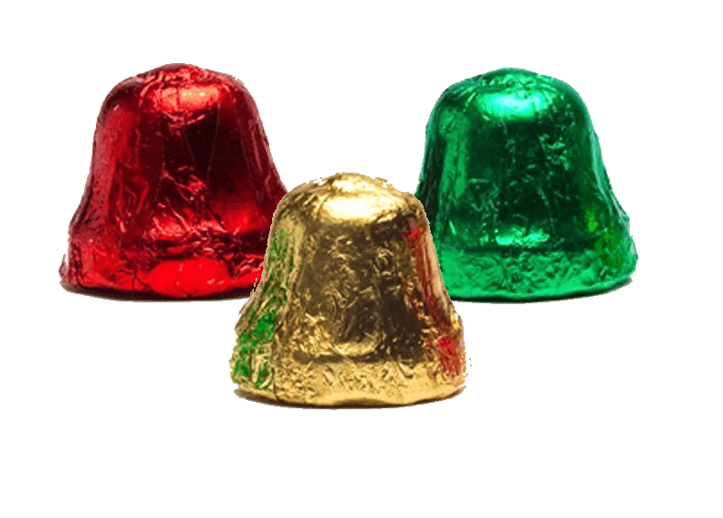 Christmas Foil - Milk Chocolate Bells - - Shelburne Country Store