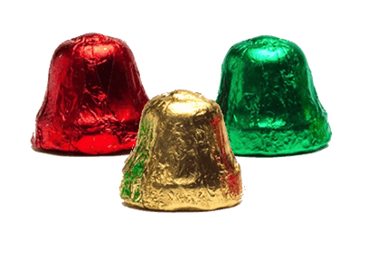 Christmas Foil - Milk Chocolate Bells - - Shelburne Country Store