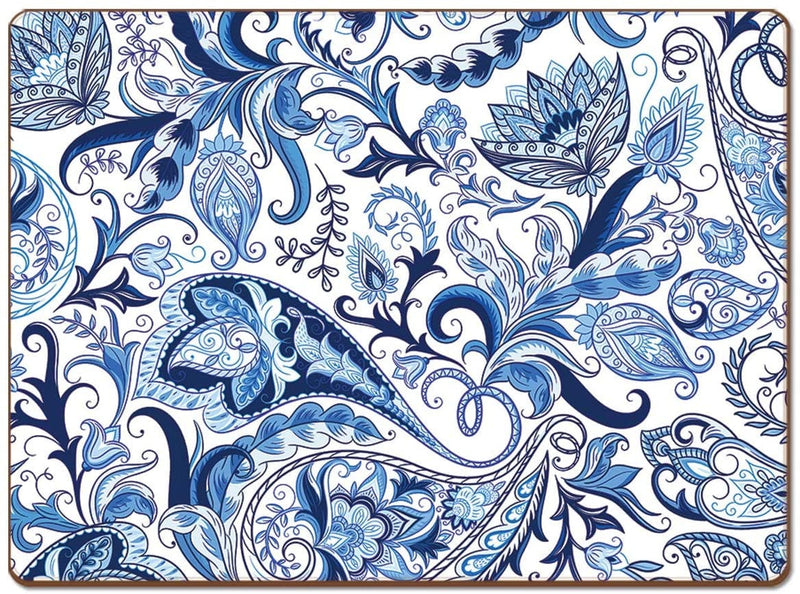 Blue Paisley Table Mats - Shelburne Country Store