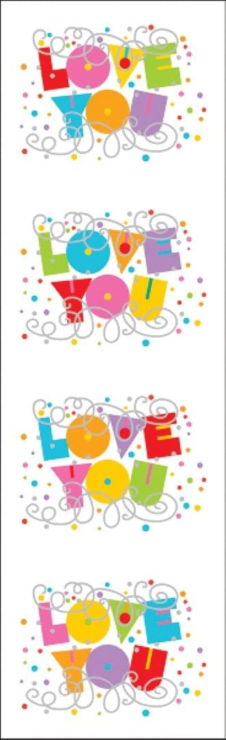 Strip Sticker - Love You - Shelburne Country Store