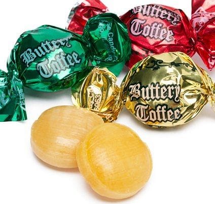 Foil Wrapped Butter Toffee Candy - 1 Pound - Shelburne Country Store
