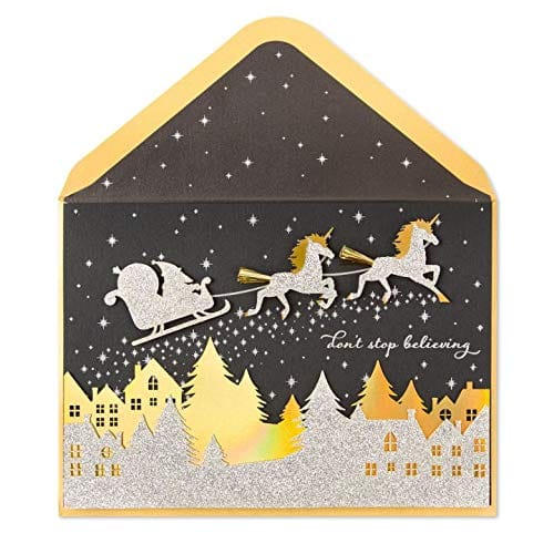 Unicorn Sleigh Christmas Card - Shelburne Country Store