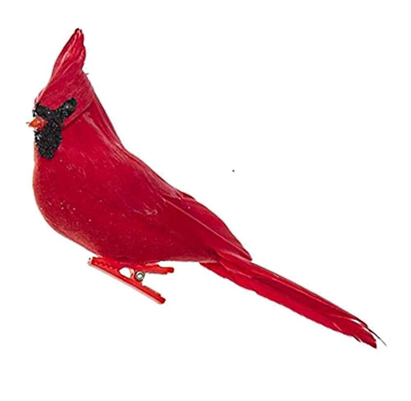 4.5 Inch Velvet Cardinal On Clip - Right - Shelburne Country Store