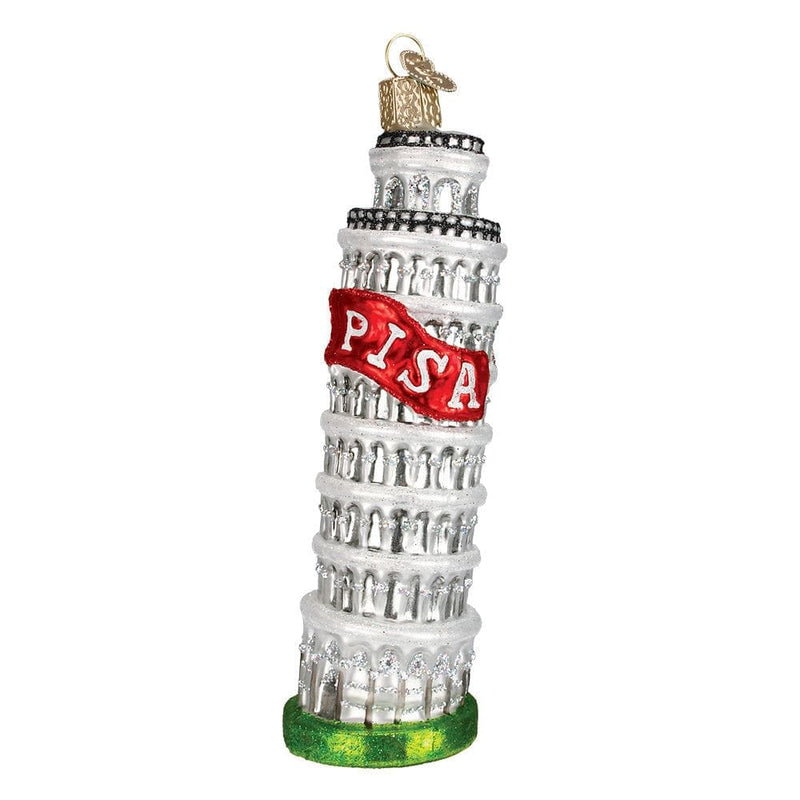 Leaning Tower of Pisa Glass Ornament - Shelburne Country Store
