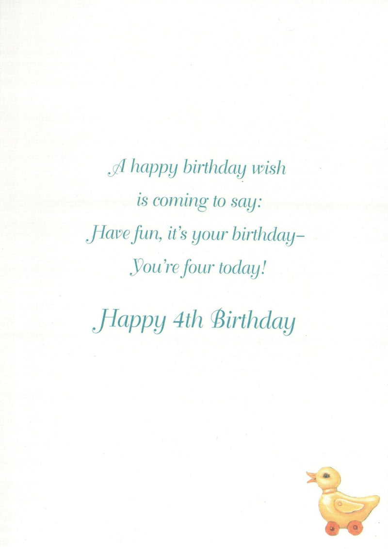 Birthday Card - 4th Birthday Ducks - Shelburne Country Store