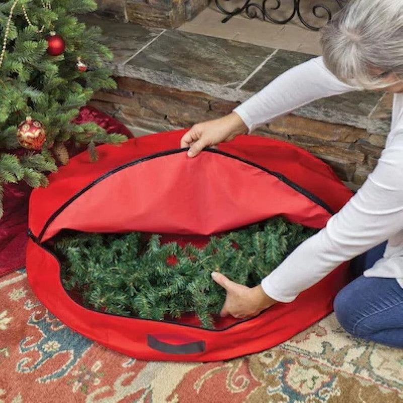 36-in Polyester Holiday Wreath Storage Bag - Shelburne Country Store