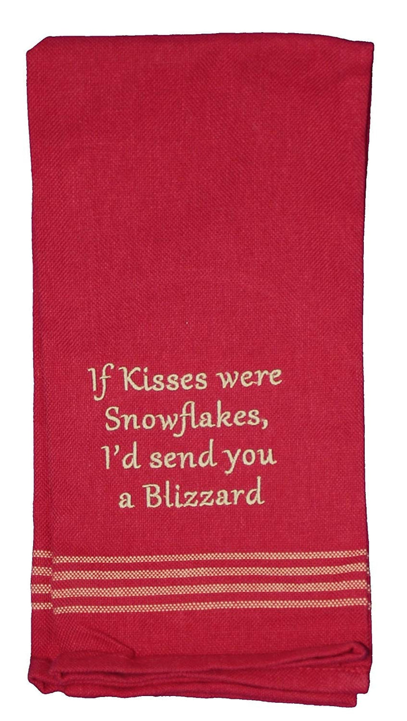 If Kisses Were Snowflakes Dishtowel - Shelburne Country Store