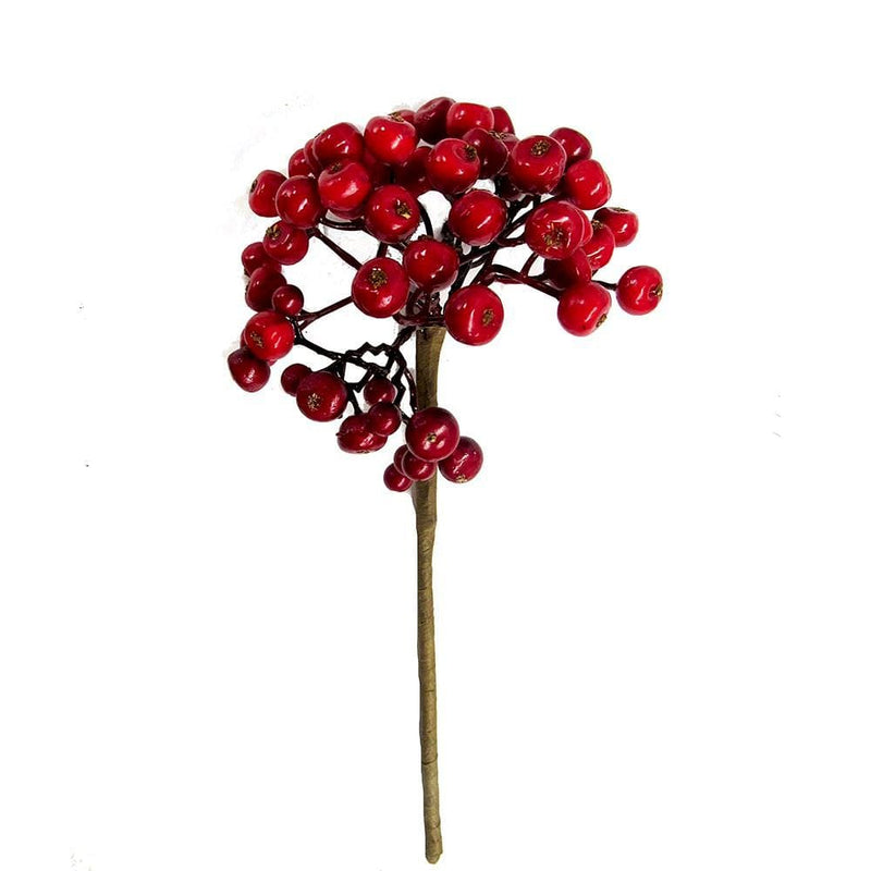 10" Red Berry Cluster Pick - Shelburne Country Store