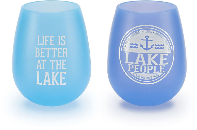 Lake People - 13 oz Silicone Wine Glasses - Shelburne Country Store