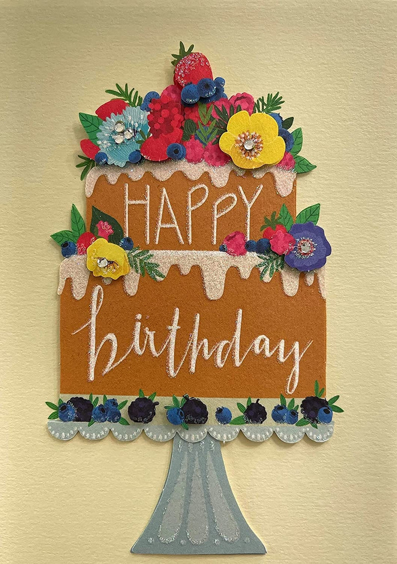 Berry Flower Cake - Birthday Card - Shelburne Country Store