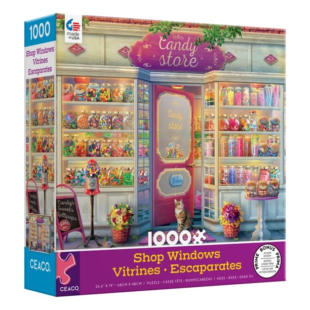 Shop Windows Candy Store 1000 Piece Puzzle - Shelburne Country Store