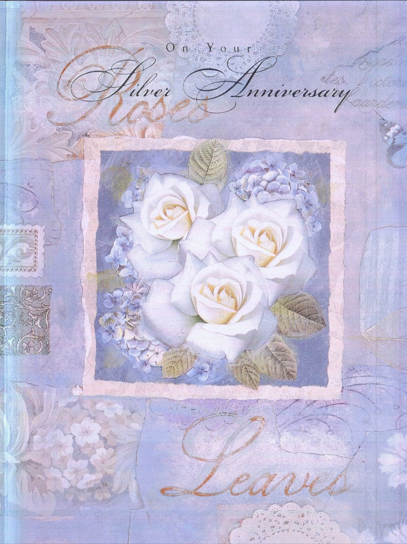 Anniversary Card- On your Silver Anniversary - Shelburne Country Store